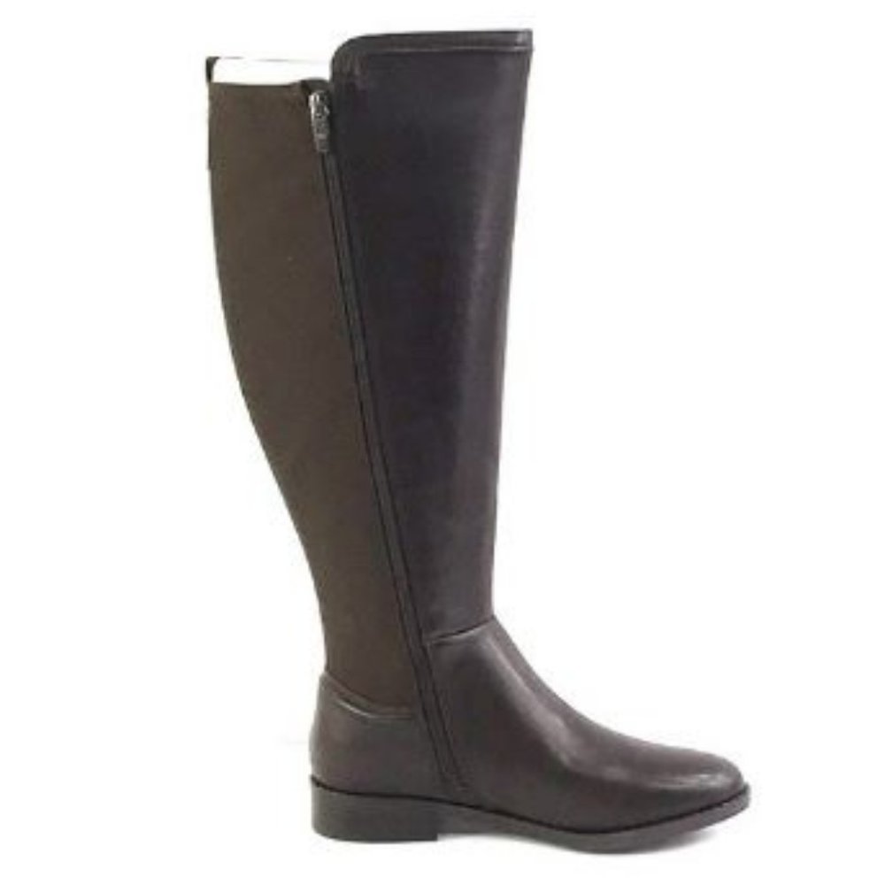 Marc Fisher Leather Wide-Calf Tall-Shaft Boots - Picture 3 of 9
